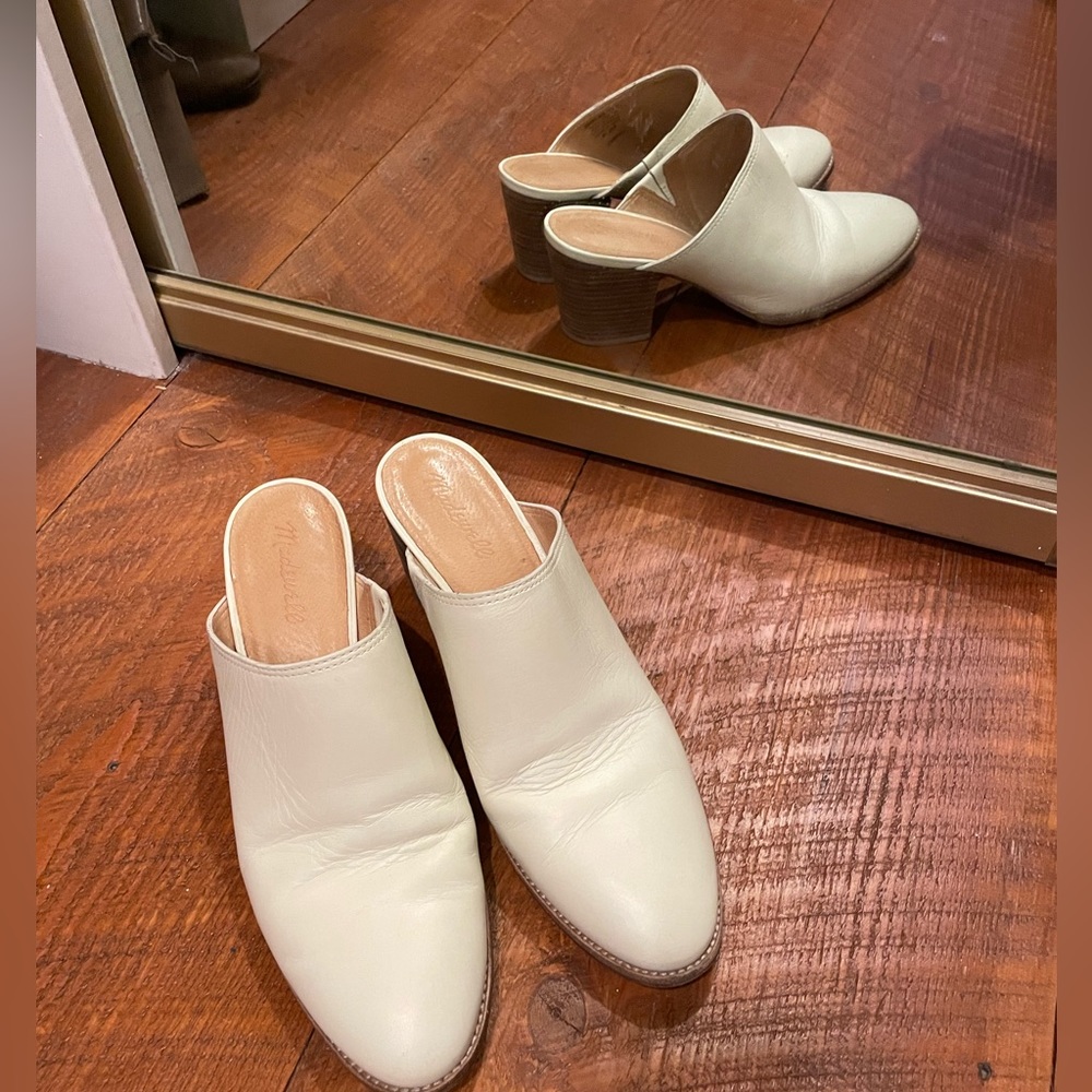 Madewell Cream Leather Miles